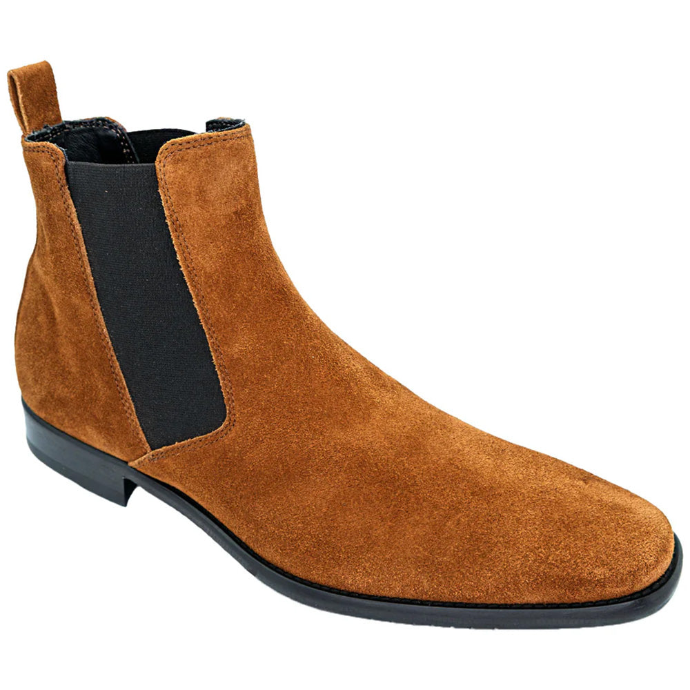 Belvedere Milano Suede Cheslea Boot Cognac
