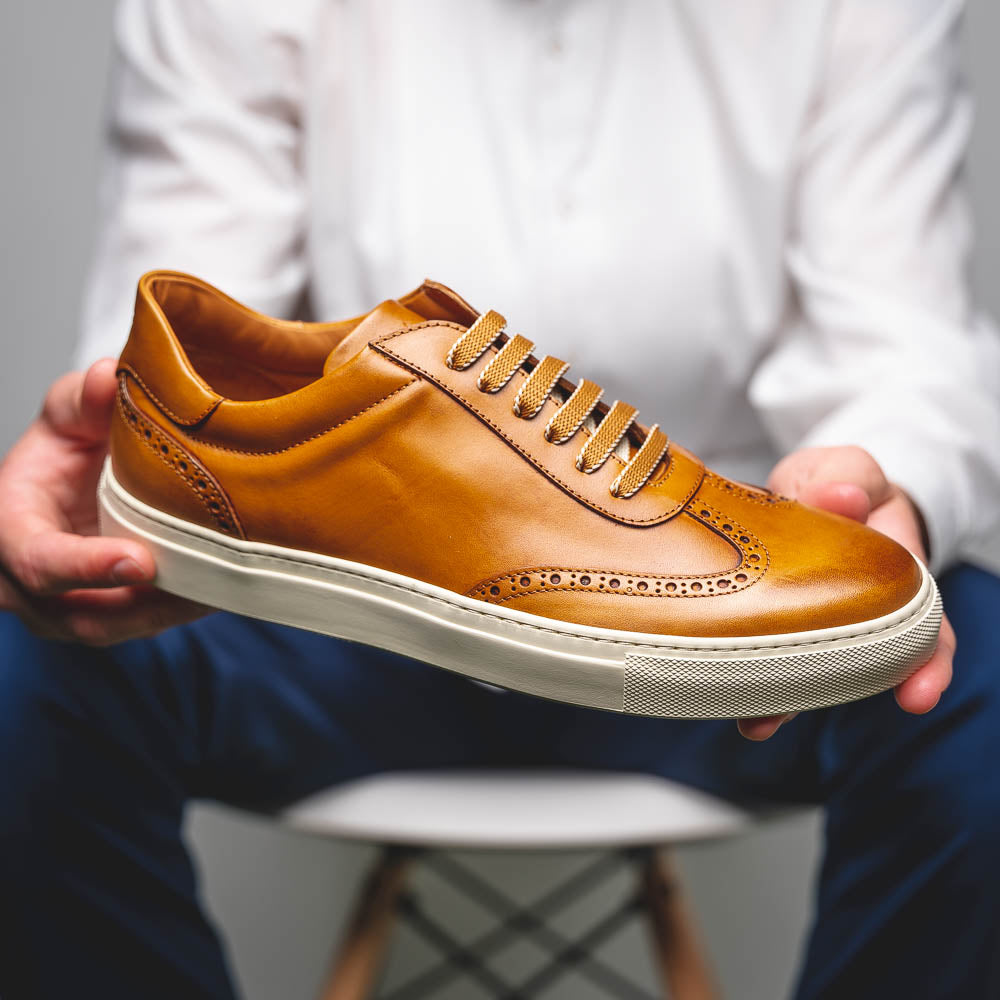 Michael Toschi Minnaar Sneakers Tan