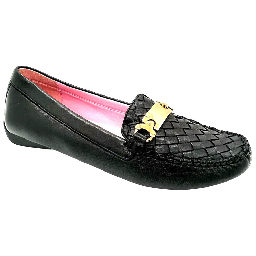 Robert Zur Women's Mirror True Glove Driving Shoes Black