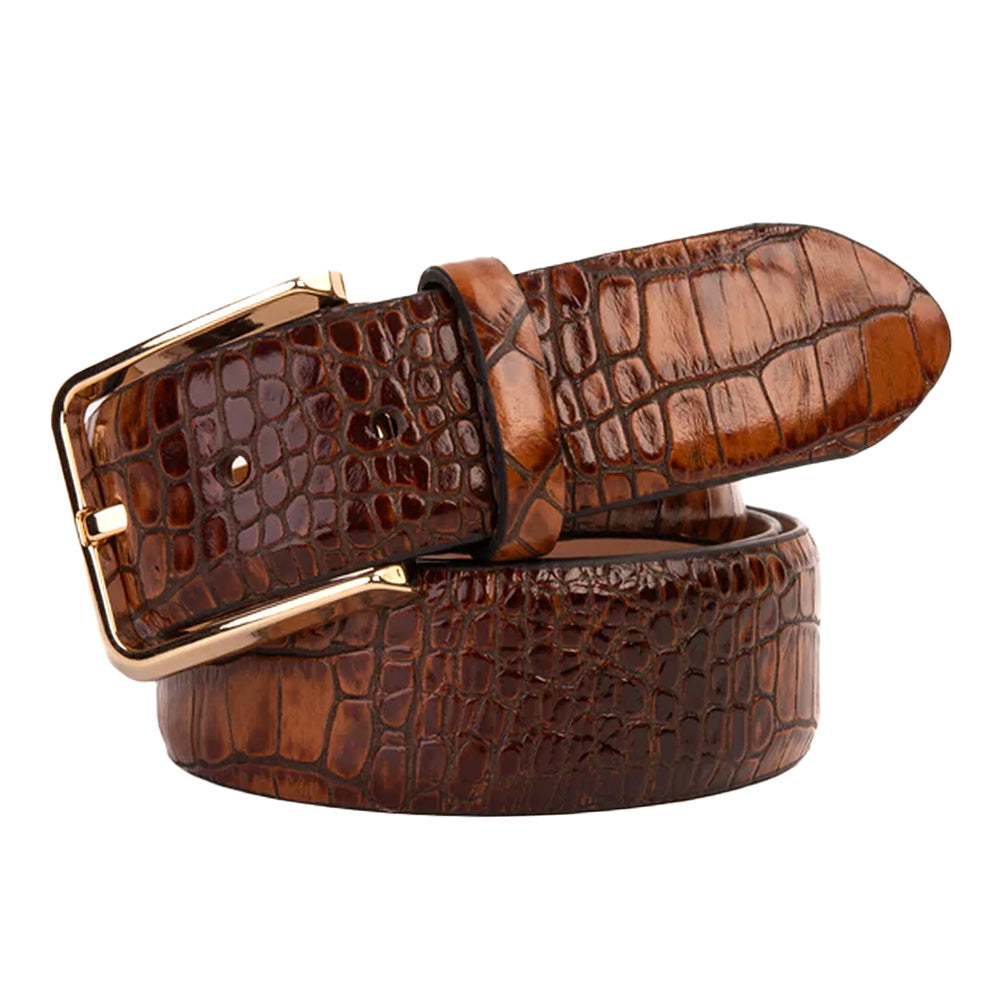 Vinci Leather The Monaco Brown Leather Belt