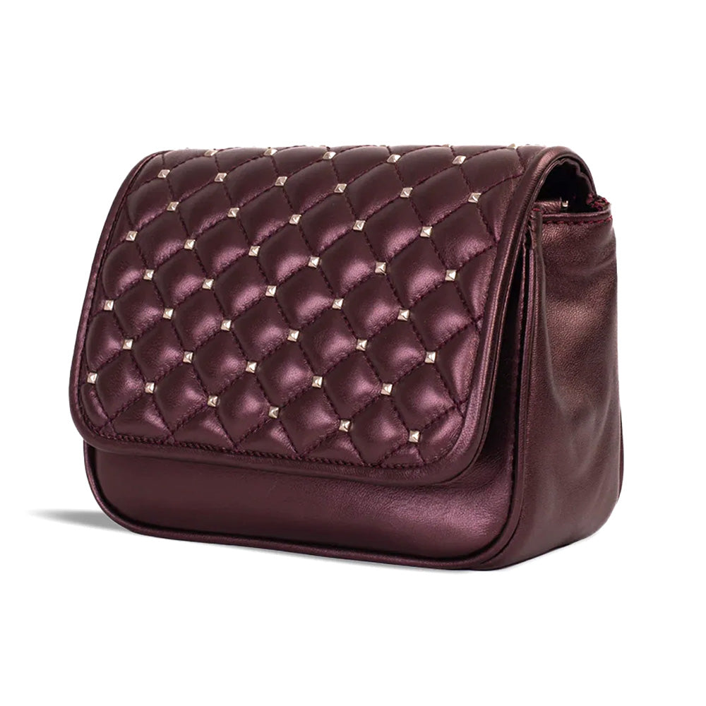 Vinci Leather The Leno Women's Leather Handbag Burgundy