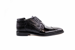 Belvedere Napoli Crocodile & Lizard Boots Black