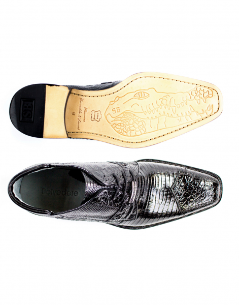 Belvedere Napoli Crocodile & Lizard Boots Black