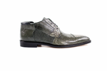 Belvedere Napoli Crocodile & Lizard Boots Gray