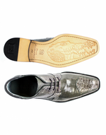 Belvedere Napoli Crocodile & Lizard Boots Gray
