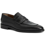 Bruno Magli Croco Penny Loafer Black