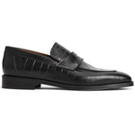 Bruno Magli Croco Penny Loafer Black