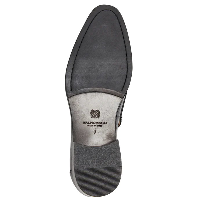 Bruno Magli Croco Penny Loafer Black