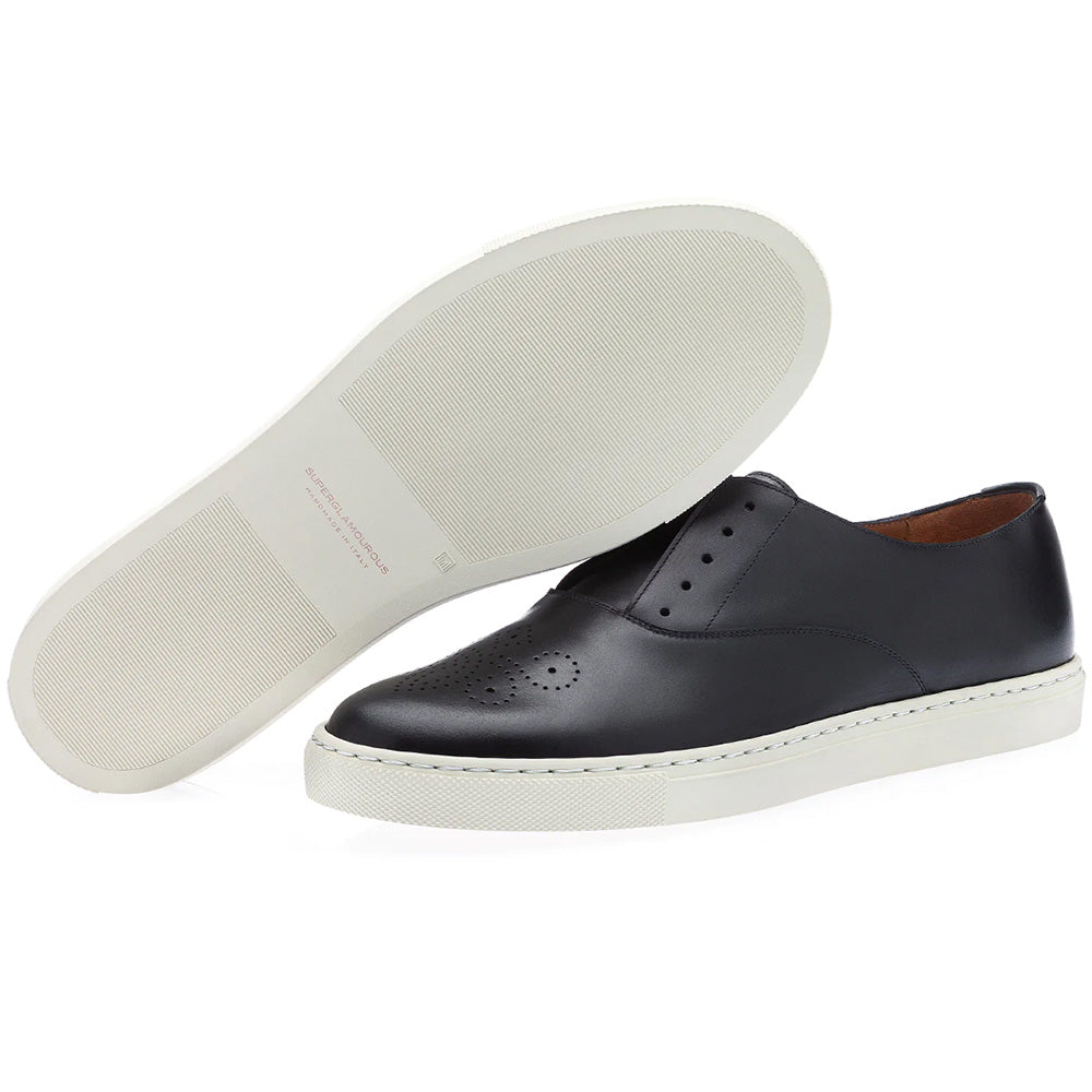 Superglamourous Newcastor Nappa Skate Sneakers Black
