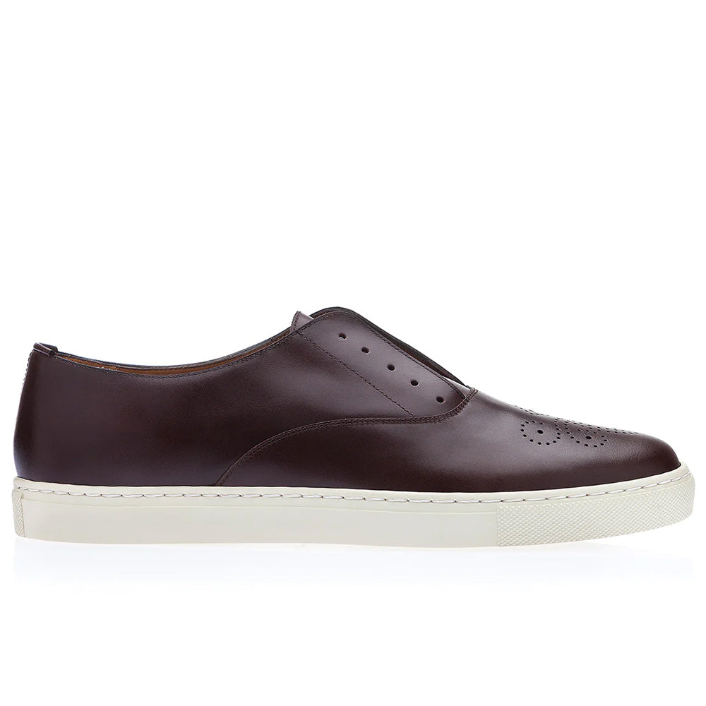 Superglamourous Newcastor Nappa Skate Sneakers Cocoa