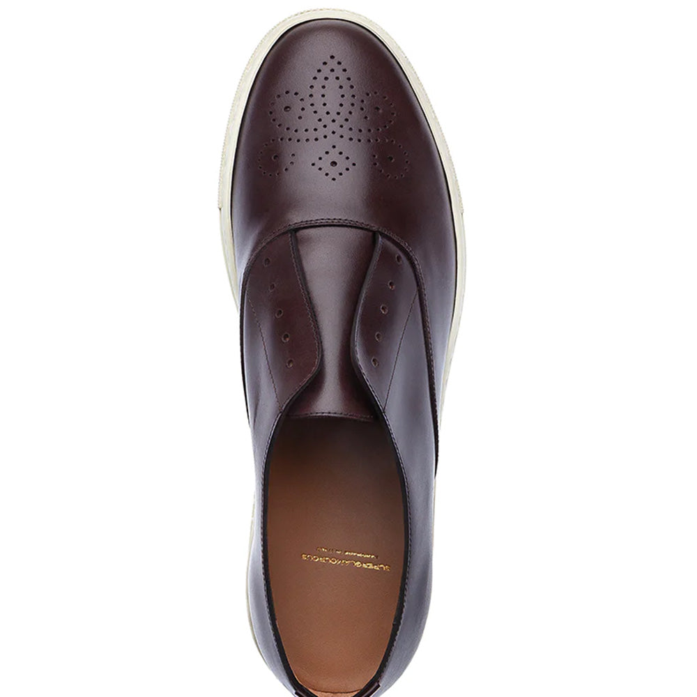 Superglamourous Newcastor Nappa Skate Sneakers Cocoa