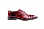 Belvedere Nino Eel & Ostrich Shoes Antique Red/Scarlet