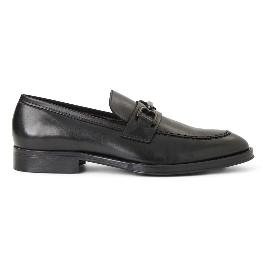 Bruno Magli Carrado Leather Slip On Bit Loafer Black