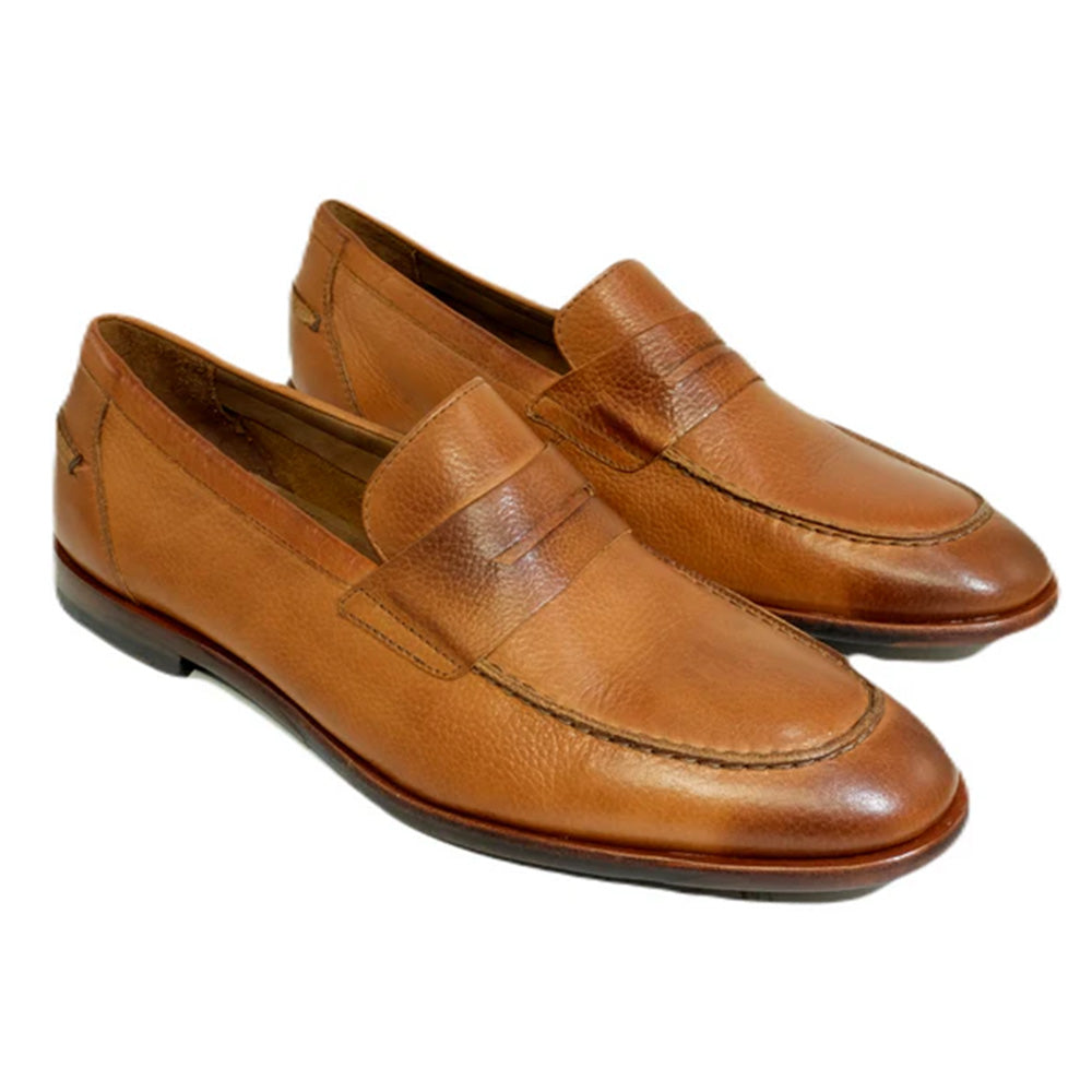Alan Payne Naples Penny Loafers Mahogany