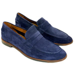 Alan Payne Naples Suede Penny Loafers Navy