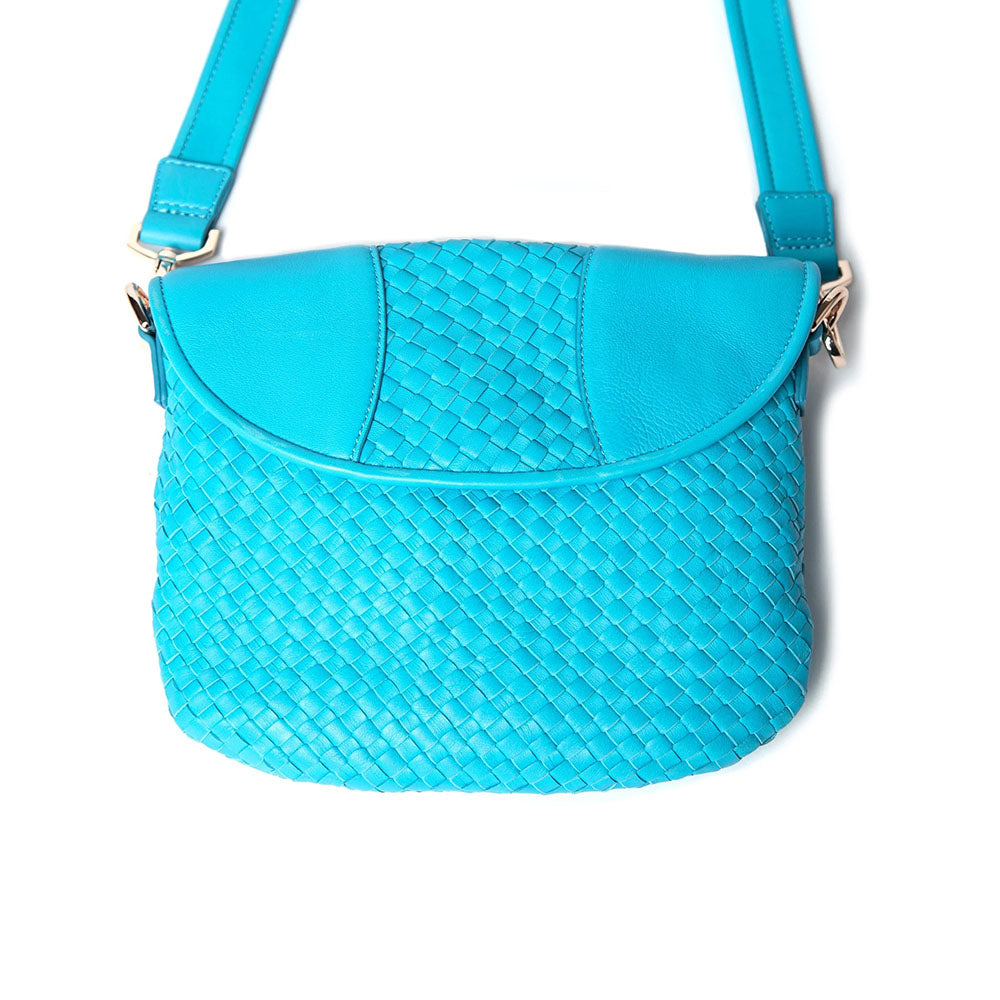 Robert Zur Women's Nola True Glove Woven Bag Aqua