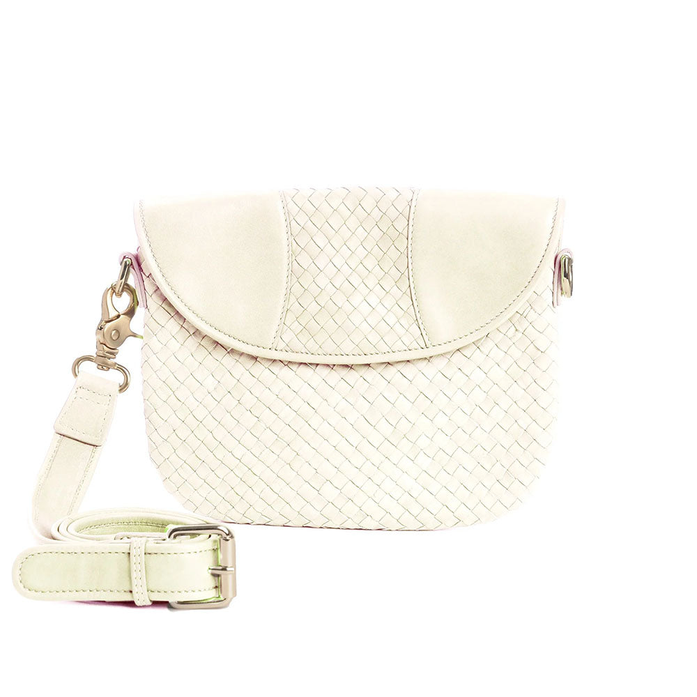 Robert Zur Women's Nola True Glove Woven Bag Bone