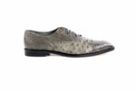 Belvedere Onesto II Ostrich/Crocodile Shoes Gray (1419)