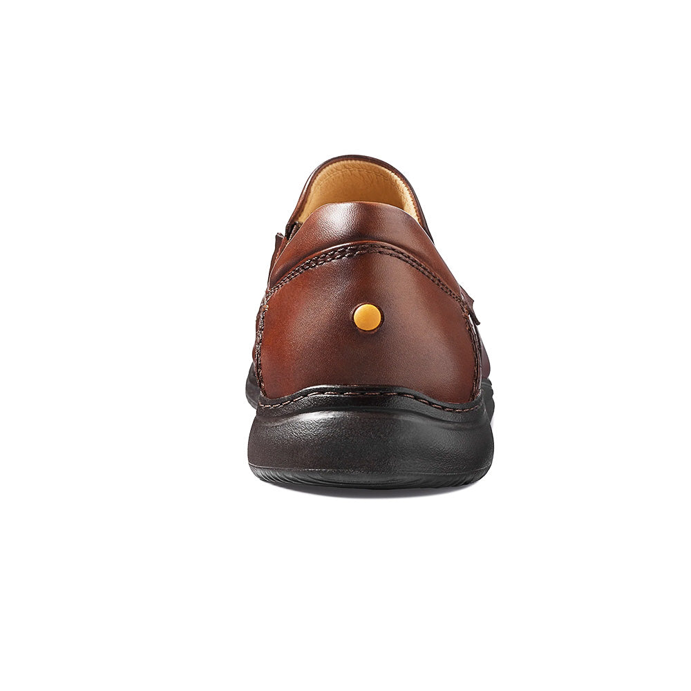 Samuel Hubbard Olema Featherlight Leather Loafer Antique Brown