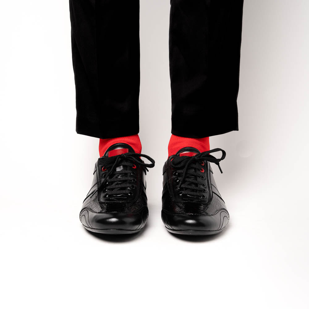 Los Altos Ostrich Leg Sneakers Black