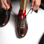 Los Altos Ostrich Leg Sneakers Brown