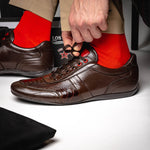 Los Altos Ostrich Leg Sneakers Brown