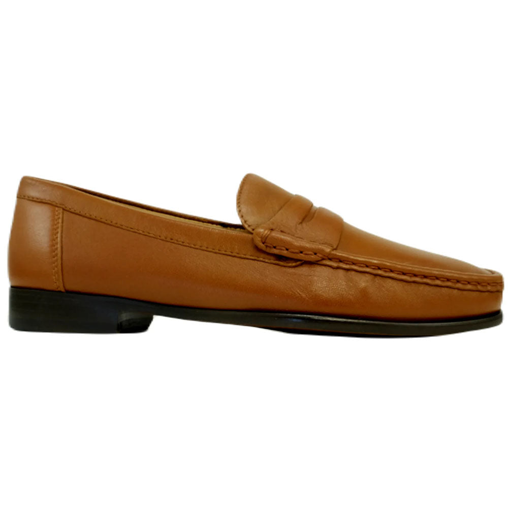 Alan Payne Paddock Sheepskin Penny Loafer Tan