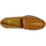 Alan Payne Paddock Sheepskin Penny Loafer Tan