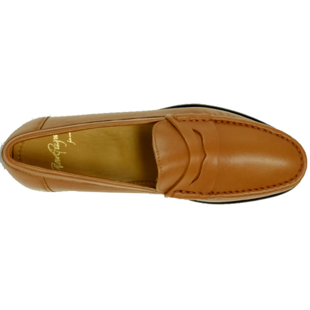 Alan Payne Paddock Sheepskin Penny Loafer Tan