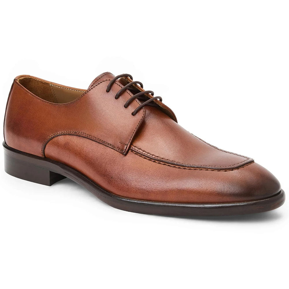 Bruno Magli Paolo Italian Calfskin Derby Cognac
