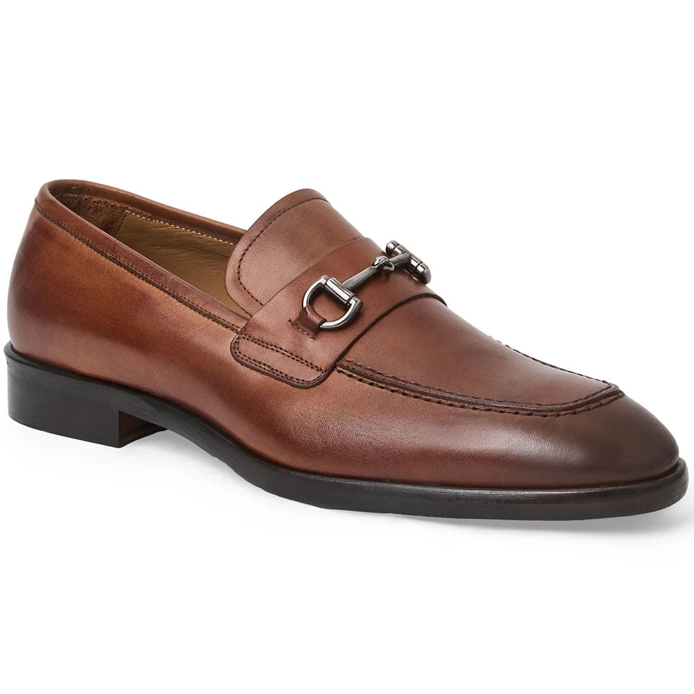 Bruno Magli Pasquale Italian Leather Bit Loafer Cognac