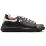 Harris Firenze 1913 Fine Detail Python Sneaker Black