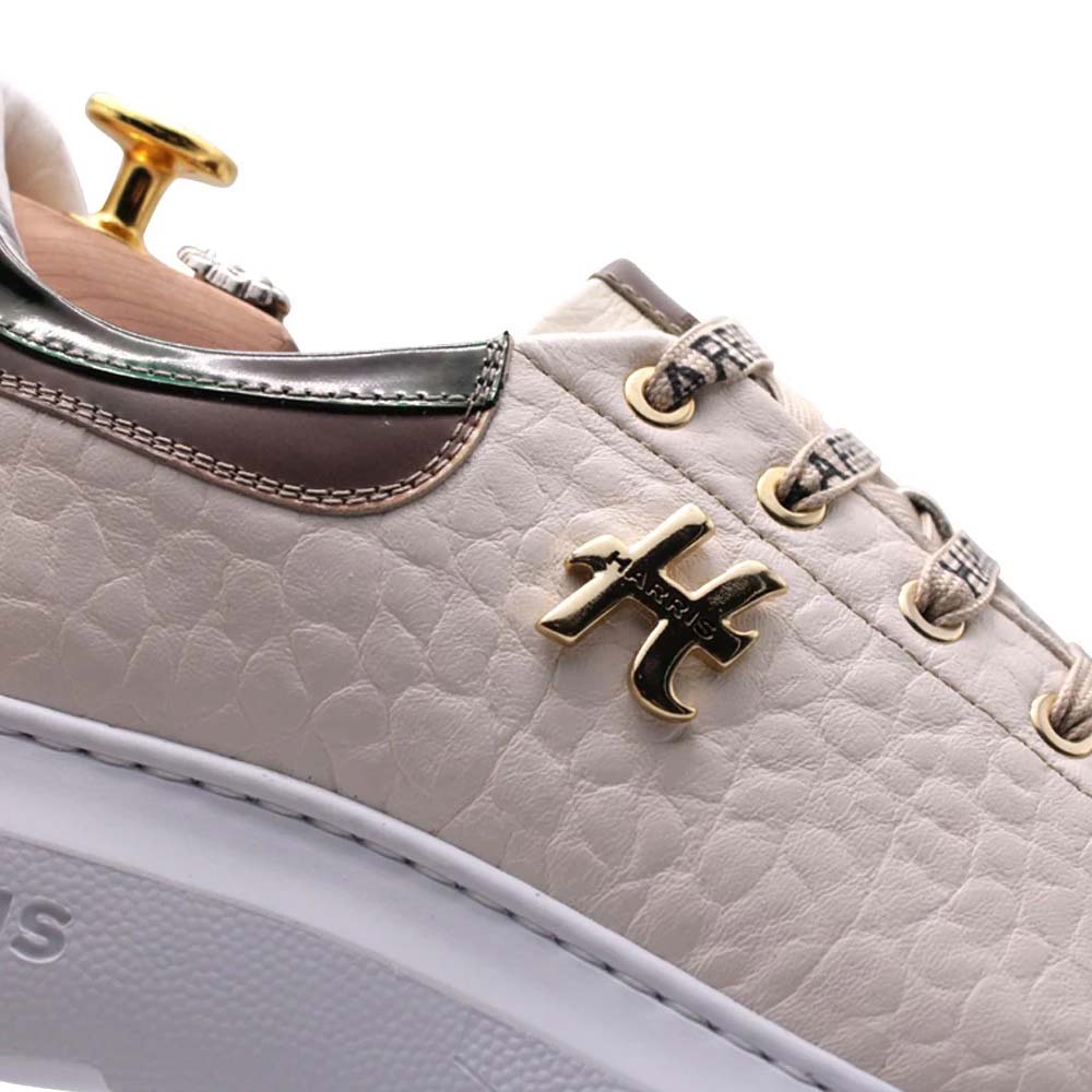 Harris Firenze 1913 Fine Detail Python Sneaker Beige