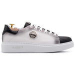 Harris Firenze 1913 Crocodile Print Leather Sneaker White