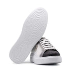 Harris Firenze 1913 Crocodile Print Leather Sneaker White