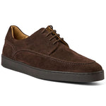 Bruno Magli Perseo Italian Suede Sneaker Dark Brown