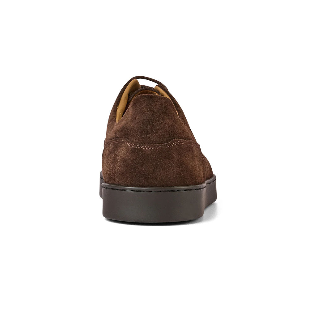 Bruno Magli Perseo Italian Suede Sneaker Dark Brown