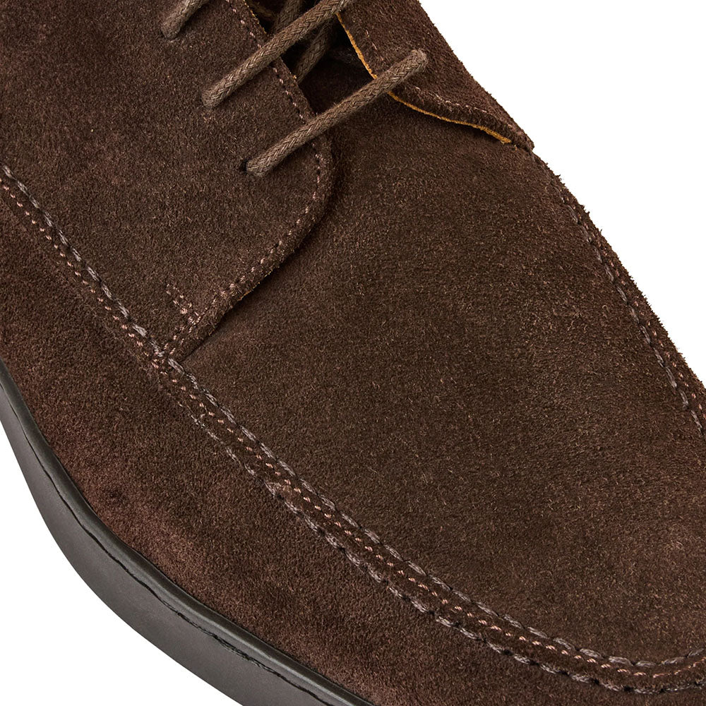 Bruno Magli Perseo Italian Suede Sneaker Dark Brown