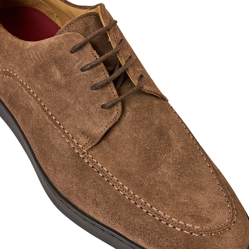 Bruno Magli Perseo Italian Suede Sneaker Dark Brown