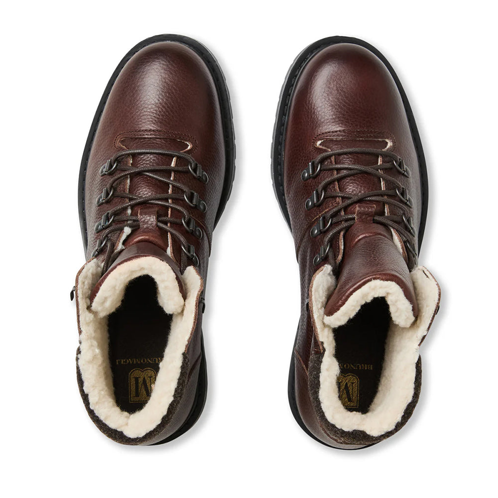 Bruno Magli Phillip Tumbled Leather Hiking Boot Brown