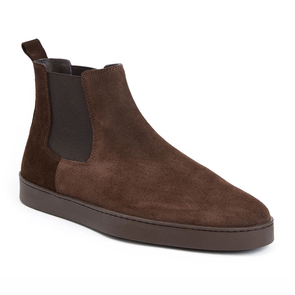 Bruno Magli Placido Suede Chelsea Boot Dark Brown