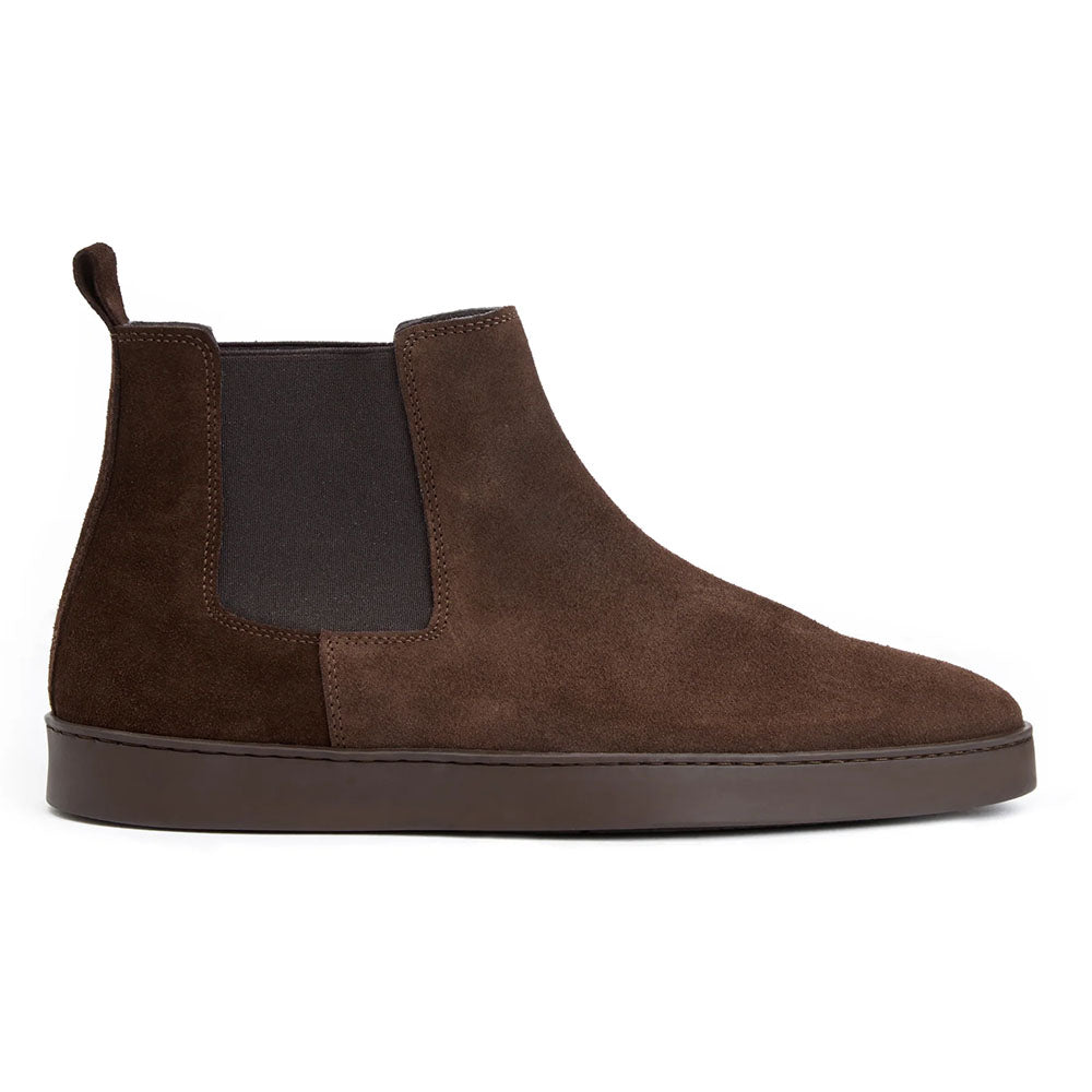 Bruno Magli Placido Suede Chelsea Boot Dark Brown