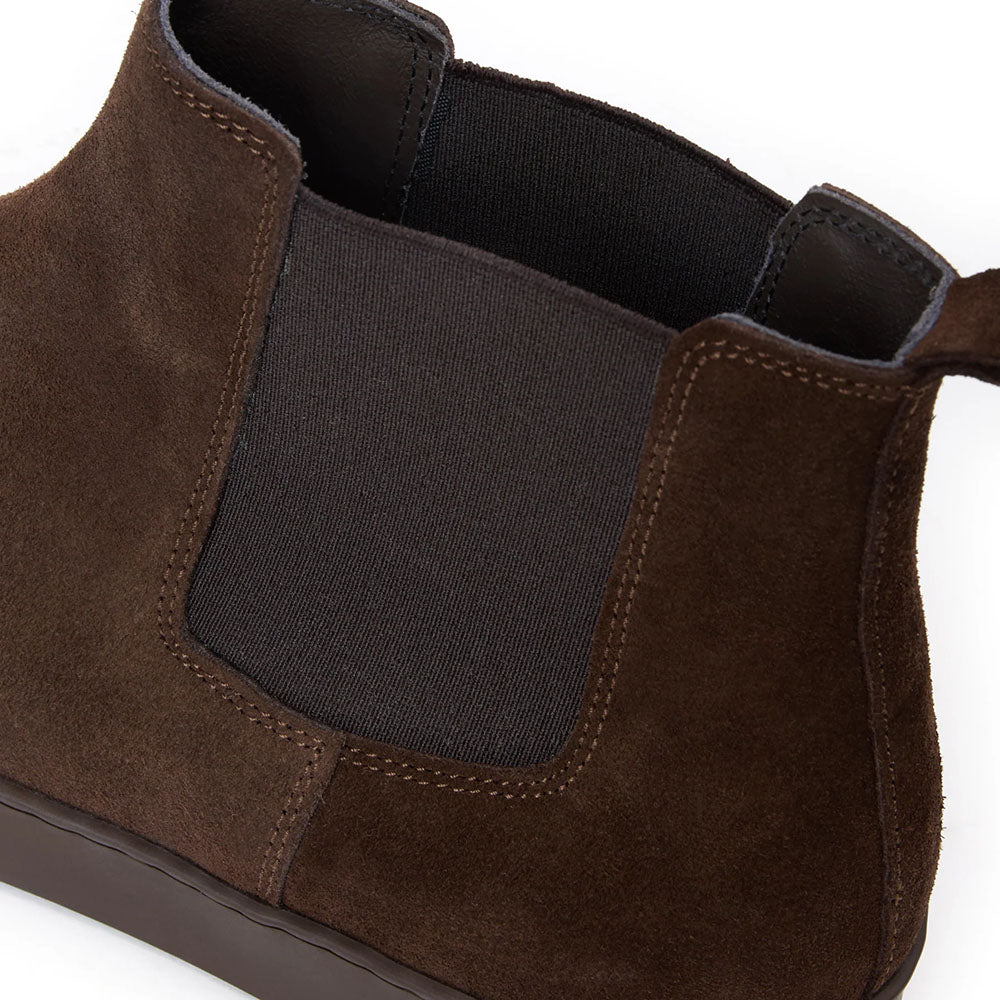 Bruno Magli Placido Suede Chelsea Boot Dark Brown