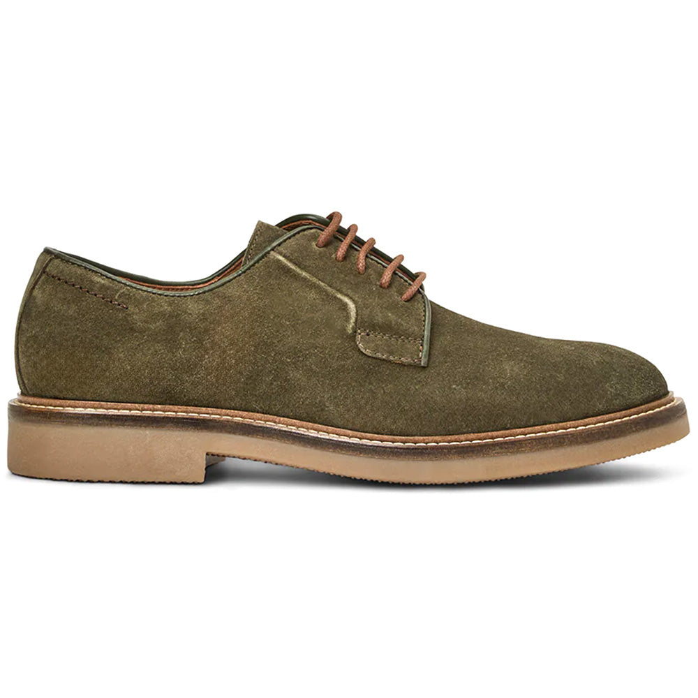 Aquatalia Placido Suede Plain Toe Derby Sage