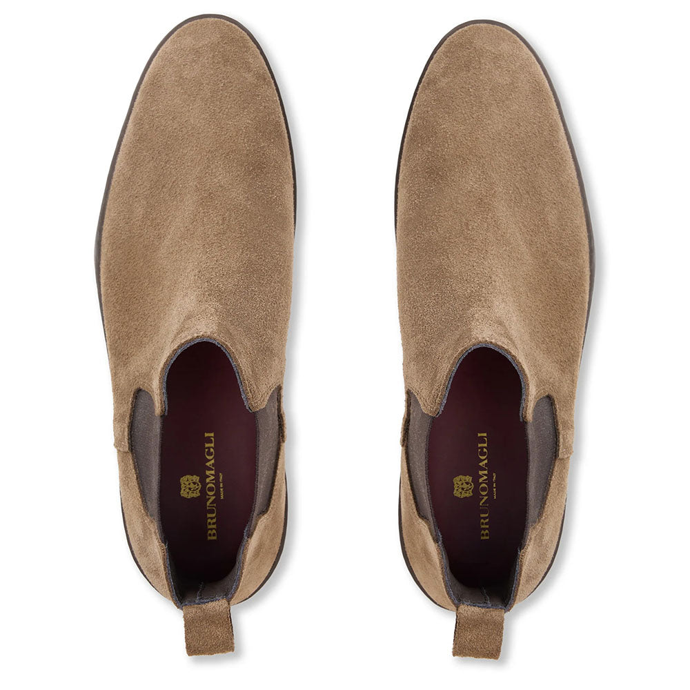 Bruno Magli Placido Suede Chelsea Boot Taupe