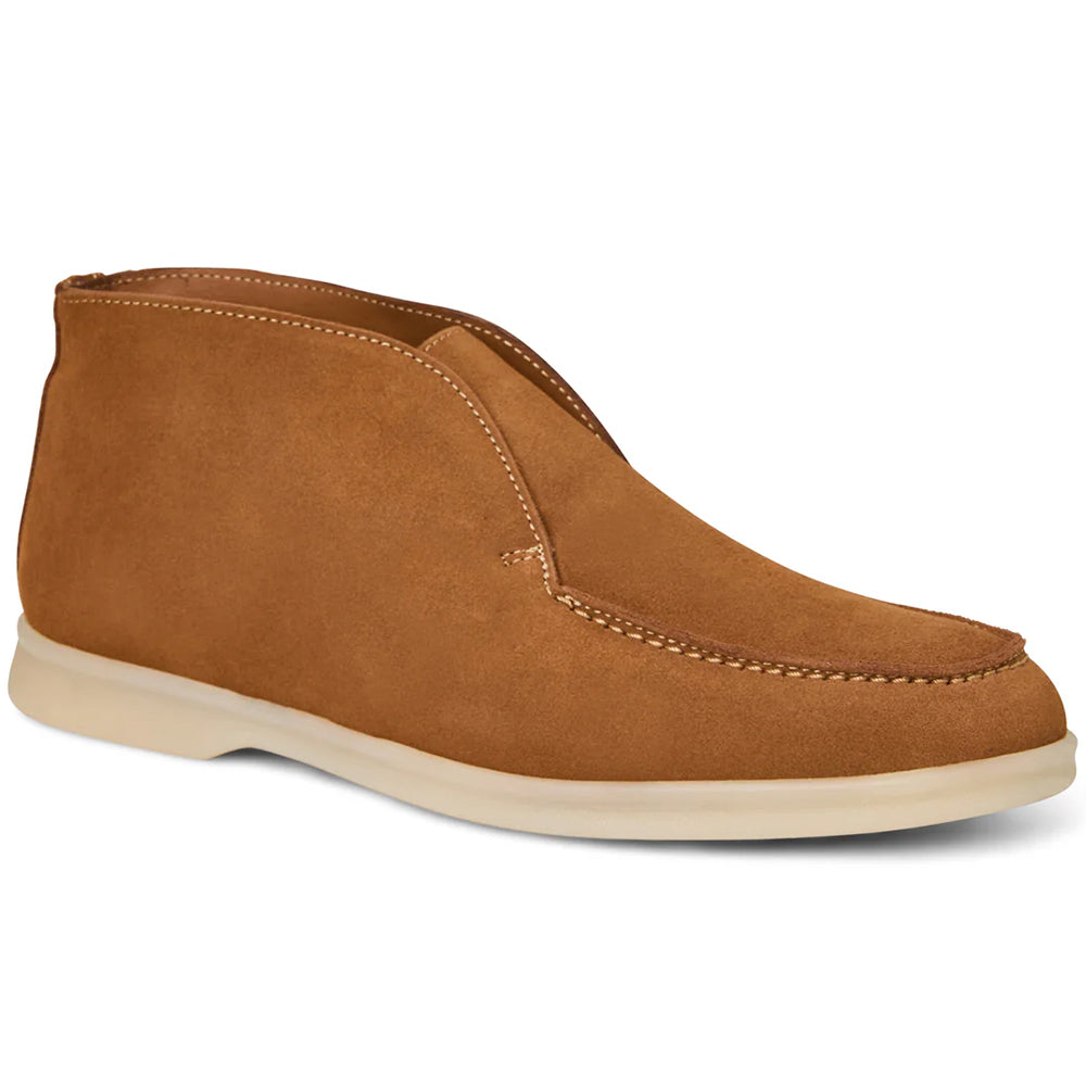 Bruno Magli Primo Suede Hi Chukka Boots Cognac 