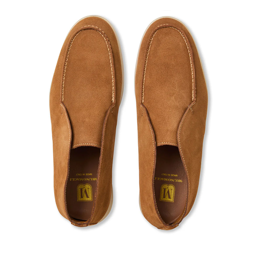 Bruno Magli Primo Suede Hi Chukka Boots Cognac 