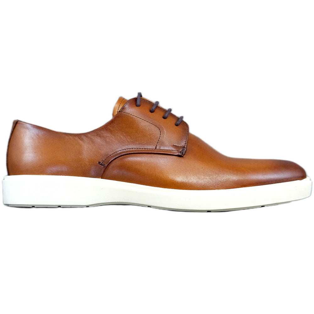 Alan Payne Baxter Calfskin Plain Toe Derby Cognac