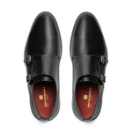 Bruno Magli Palestro Double Monk Strap Loafer Black 