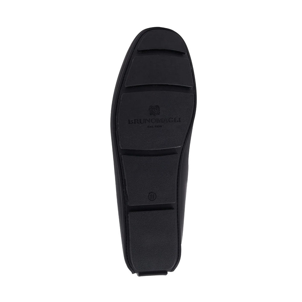 Bruno Magli "M" Collection Parker Leather Bit Moccasin Black